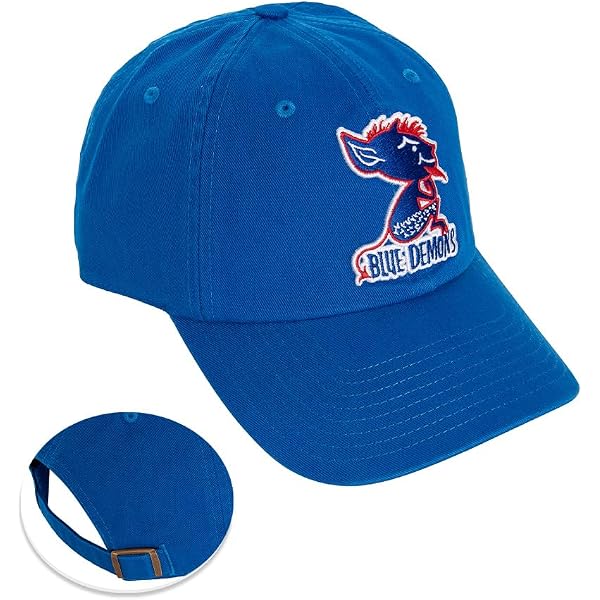 DePaul University Baseball Hat – Desert Cactus Vintage Style Cap, Adjustable Strap, Officially Licensed (Blue)