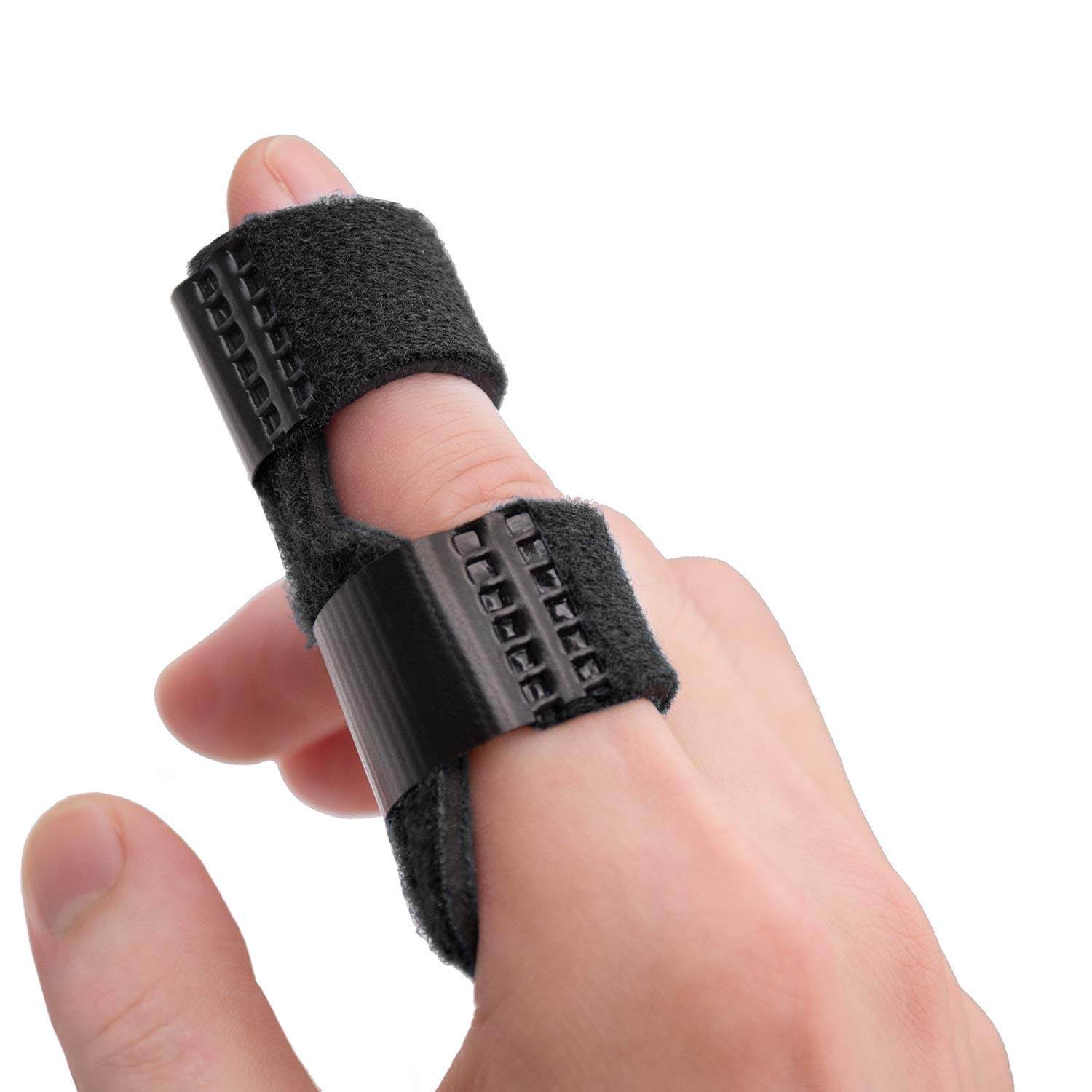Sumifun Trigger Finger Splints, Finger Brace with 2 Gel Sleeves for Mallet Finger, Pain Relief, Sports Injuries