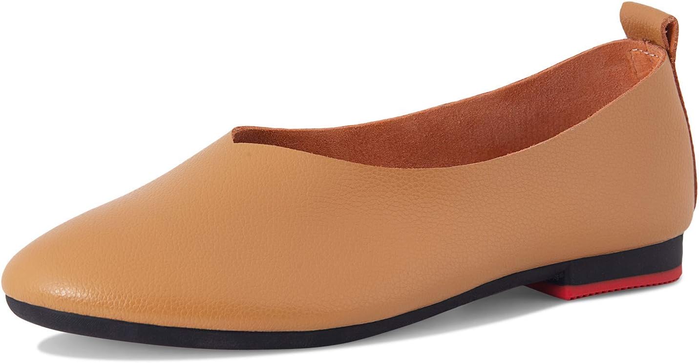 Women's Flats Shoes Comfort Walking Shoes Leather Glove Shoes for Daily