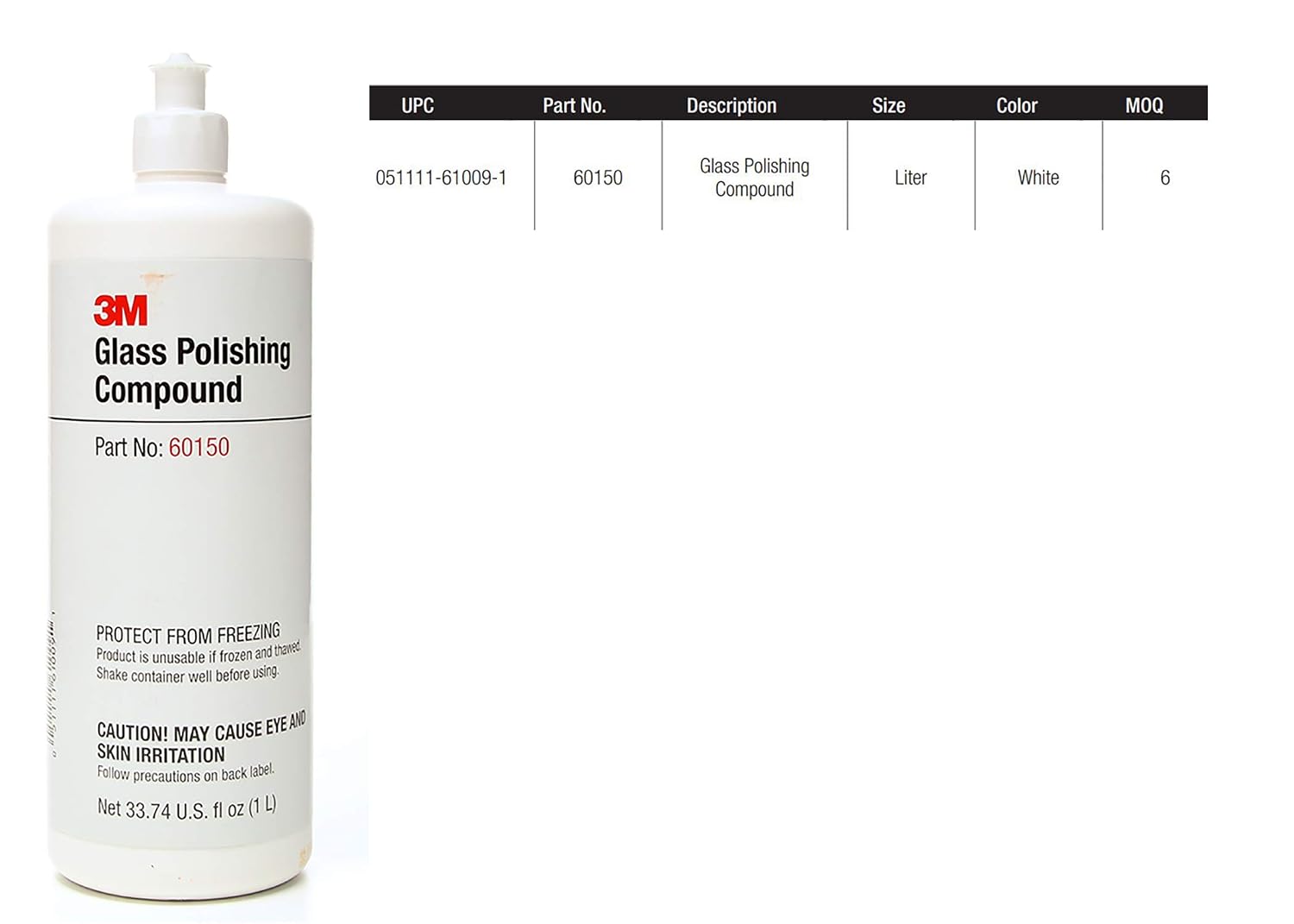 3m Glass Polishing Compound Defect Repair And Scratch Removal Cerium Oxide Mineral One Step Polishing 60150 Cerium Oxide Amazon Com Industrial Scientific