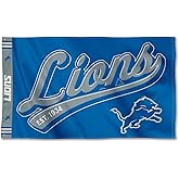 Detroit Lions Script Logo Premium Flag
