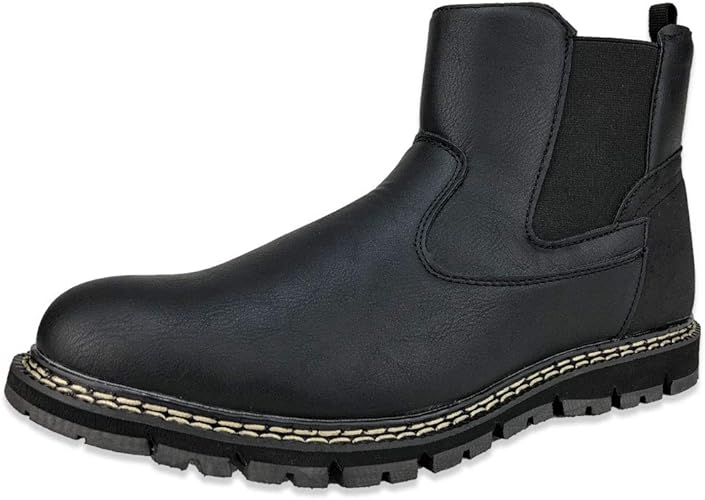 Amazon デクト ブーツ メンズ レインブーツ レインシューズ スノーブーツ サイドゴアブーツ 防水 防滑 雨 雪 冬 梅雨 長靴 ブラック Dect デクト ブーツ