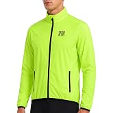 Przewalski Men's Cycling Jacket Lightweight Windproof Packable Windbreaker | Rear ventilation, two-way zipper, zip pockets, and packable design for bike rides, running, hiking, and commuting.