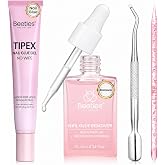Beetles Gel Nail Glue &amp; Remover Kit, 20g No Wipe Hands-Free Nail Glue | for Tipex Soft Gel Nail Tips &amp; Clear Press On Nails, 10ml Nail Remover with Nail Tools, Gentle Formula, Gift for Women