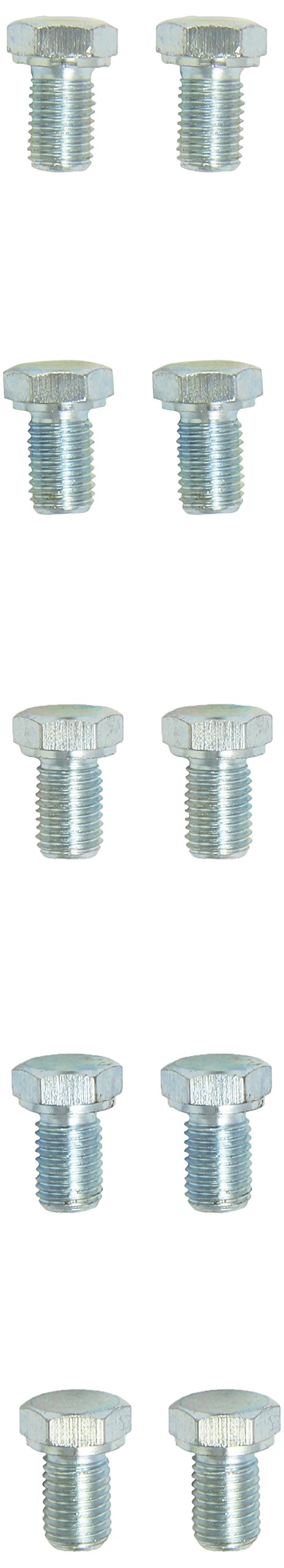 KS Tools Oil Drain Plug, External Hexagonal 17 mm M12 x 1.5 x 18 mm Pack of 10 430.1011