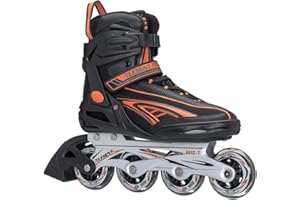 5TH ELEMENT Panther Inline Skates Men with Adjustable Strap, 82mm Wheels - Soft Boot Fit for Comfort | Roller Derby Long Distance Skates for Recreational Fitness & Outdoor Street Hockey