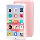 16GB MP3 Player with Bluetooth and WiFi, 4.0" IPS MP3 Player with Spotify | Oilsky Touch Screen Music Player with Speaker, Audible, Amazon Music, MP4 Android Music Player Up to 512GB (Pink)