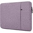 ProElife 13-Inch Laptop Sleeve Case for 2023 2022 MacBook Air 13.6 inch with Apple M2 Chip & MacBook Pro 13.3 inch with Apple M2 Chip Accessory Traveling Carrying Canvas Bag Cover Simple Case (Purple)