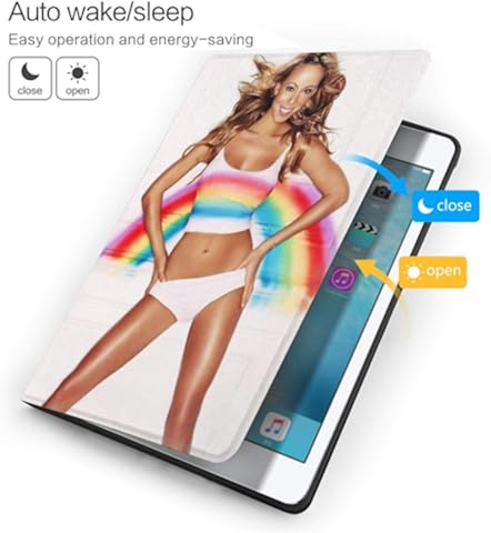 Wehoiweh Mariah Ca-Rey - Carcasa antiarañazos fina y ligera con soporte ajustable, función de reposo/desactivación automática, protección trasera para iPad Air3 10.5 iPad 7ª 10.2 talla única