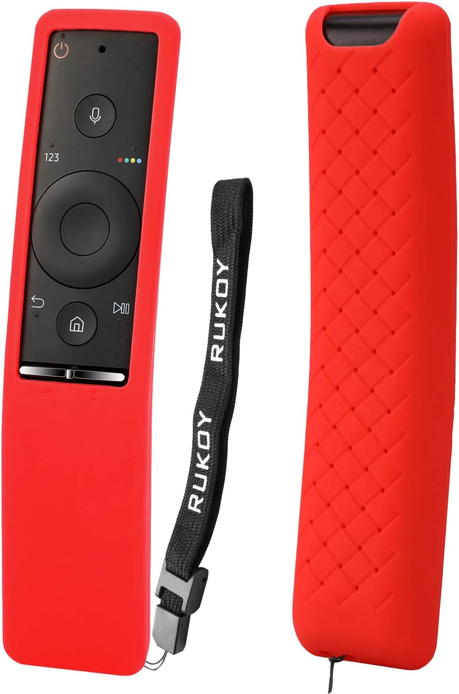 Rukoy Protective Case for Samsung Smart TV Remote Controller of BN59-01241A/BN59-01242A/BN59-01260A/BN59-01266A/BN59-01259B/BN59-01259E,Kids-Friendly Anti-Slip Anti-Lost Cover Holder With Hand Strap