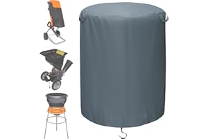 TORUTA Woodchipper Shredder Mulcher Cover 33" x 45" Electric Leaf Mulcher Cover Shredder Protection (Grey)