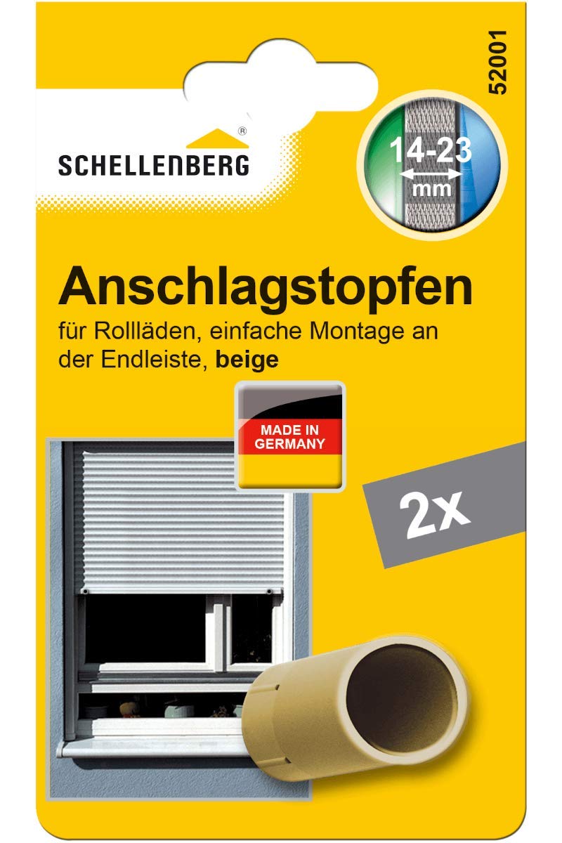 Schellenberg Stopper Pack of 2 Plugs, Beige, 52001