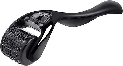 Derma-Roller 0,5mm, Bartroller Bartwuchs, Needling Roller für Gesicht Hautpflege, Derma-Roller Haare, Narbenroller, Microneedling Roller mit 540 Titanium zur Anti-Falten, Anti-Aging