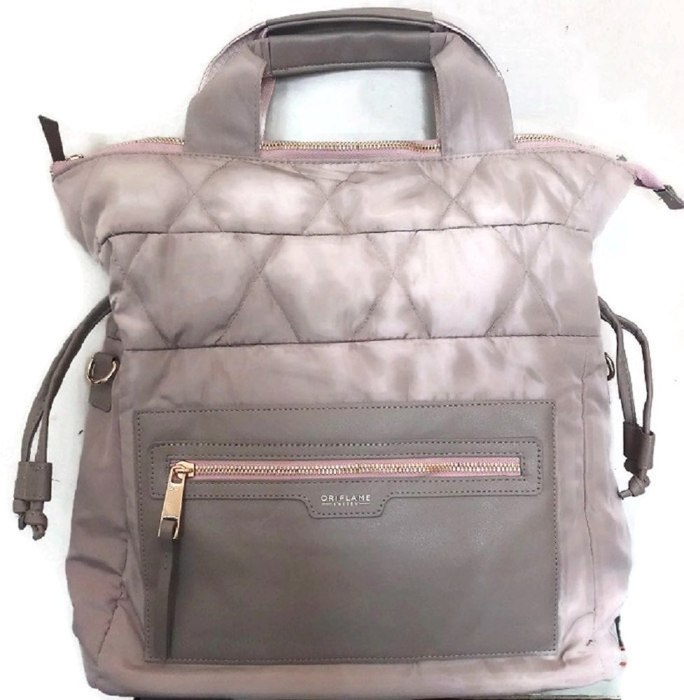 ori-flame polyester 2-in-1 beige bag