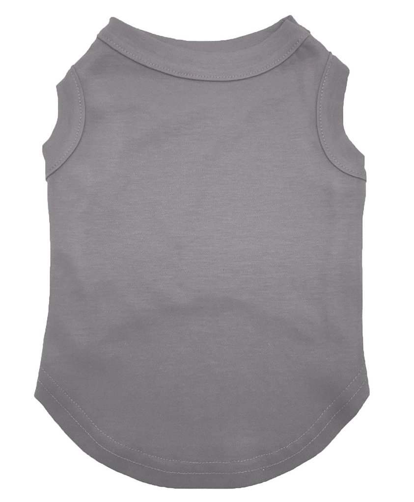 Petitebelle Plain Single Color Puppy Dog Shirt (Grey, Medium)