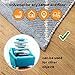 Rug Gripper Pads - Anti Curling Non Slip Carpet Anchors (8 pcs) - Super Sticky Reusable Rug Holders - Perfect for Wood Tile Laminate Floor - Flatten Corners and Stop Slipping