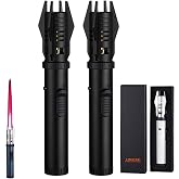 Blazarar Lighter, Torch Lighters, (Need Gas Not Include),Outdoor Windproof Bright Fire Lighters, with Safety Lock, for Candles Campfires BBQ Baking, Camping, Gift(Black)