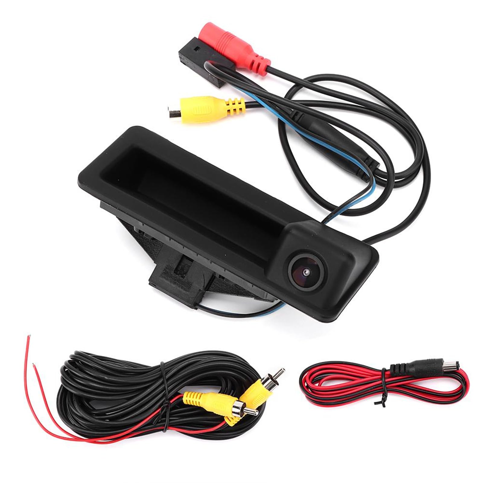 Dingln Car Trunk Handle Rear View Camera, DC12V IP66 Mini, 656p, 170° Wide Angle for 3 Series E90 E91 E92 E93
