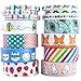 Aloha Washi Tape Set 14 Rolls of Decorative Masking Tape for Bullet Journals, Day Planner, Gift Wrapping, DIY Scrapbooking