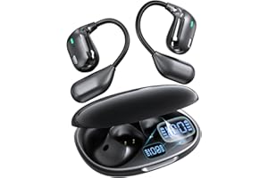 ANVOSED Translation Earbuds Real Time – 156 Languages Translator Earbuds, Free AI App Assisrant with 4 Smart Modes, Ultra-Light Open Earbud for Travel, Business, Language Learning (Black)