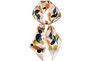 Dailyacc Hair Scarf for Women Fashion Silky Satin Headscarf Wrap Breathable Lightweight Neck Scarves For Handbag