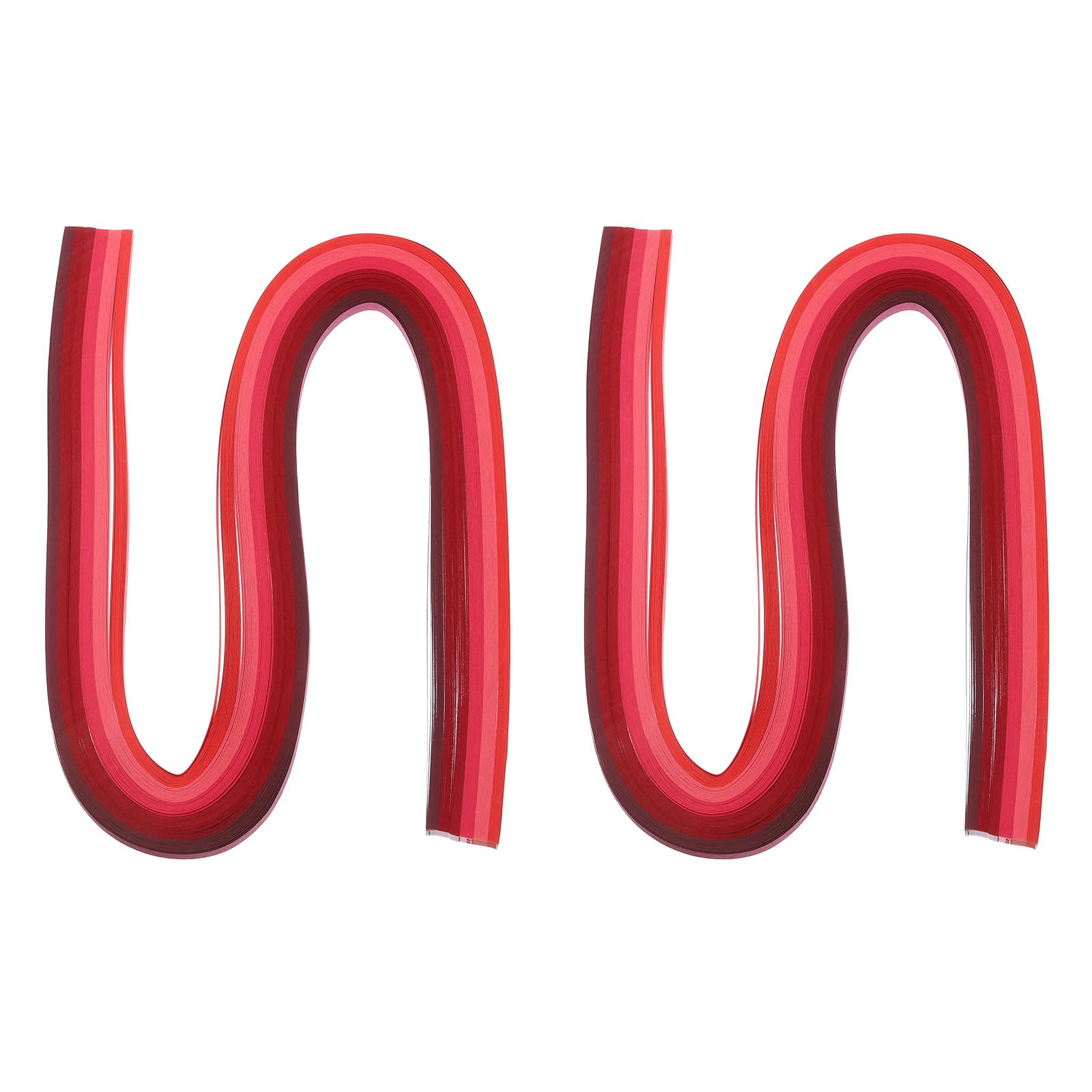 PATIKIL 240pcs Rainbow Quilling Strips Paper 3/16"(5mm) 54cm Origami Paper Quilling Strip for Art DIY Craft Christmas, Red