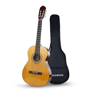 HUAWIND Classical Guitar 34 Size 36 inch Kids Guitar Acoustic Guitar for Beginners 6 Nylon Strings Guitar Starter Kits with Gig Bag