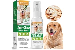 Parrots Treasure Bitter Spray for Dogs to Stop Chewing, No Chew Spray for Dogs, Pet Corrector Spray for Indoor and Outdoor Use, Prevent Scratching Furniture, Shoes, Plants