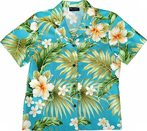 Women XS to XXL Full Bloom Tropical Camp Shirt