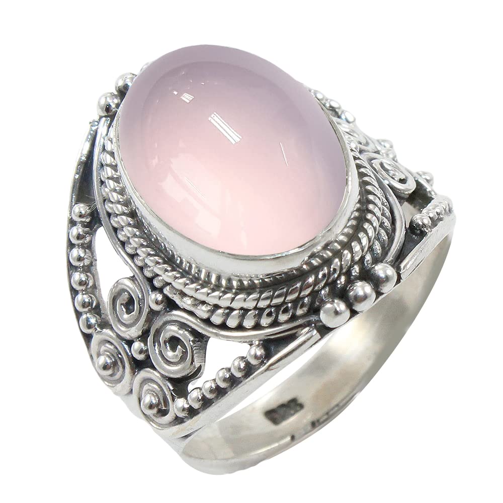 Sterling Silver 925 Ring For Women &s Natural Gemstone Ring Sterling Silver Engagement Ring June Birthstone Bezel Set Gemston