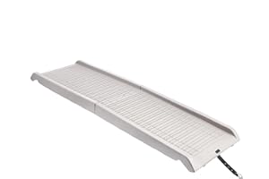 63-inch Folding Pet Ramp, Perfect for Easy Transport of Dogs and Cats in Cars, Trucks, and SUVs. Lightweight, Foldable with S