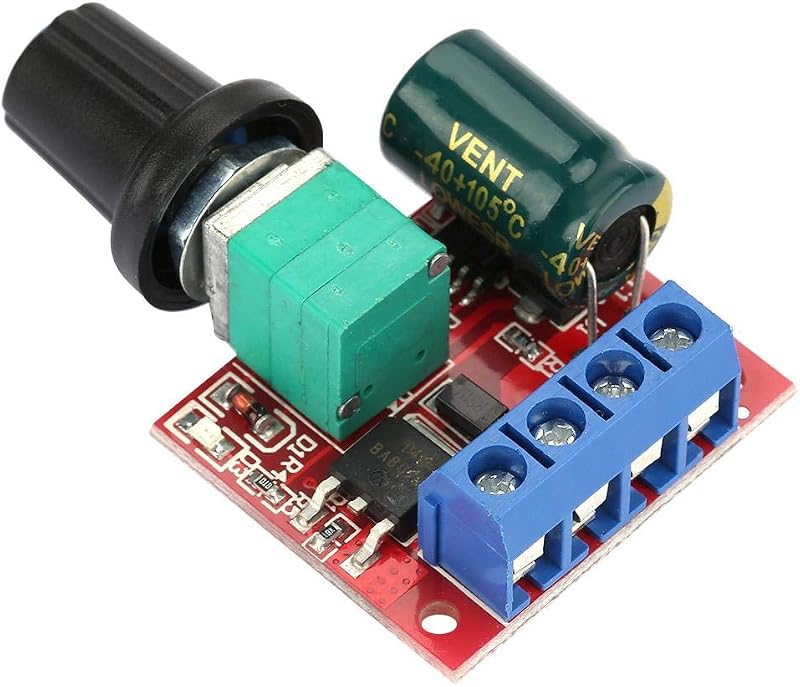 SEAFRONT PWM DC Motor Speed Controller 5V-28V 5A Variable Voltage Regulator