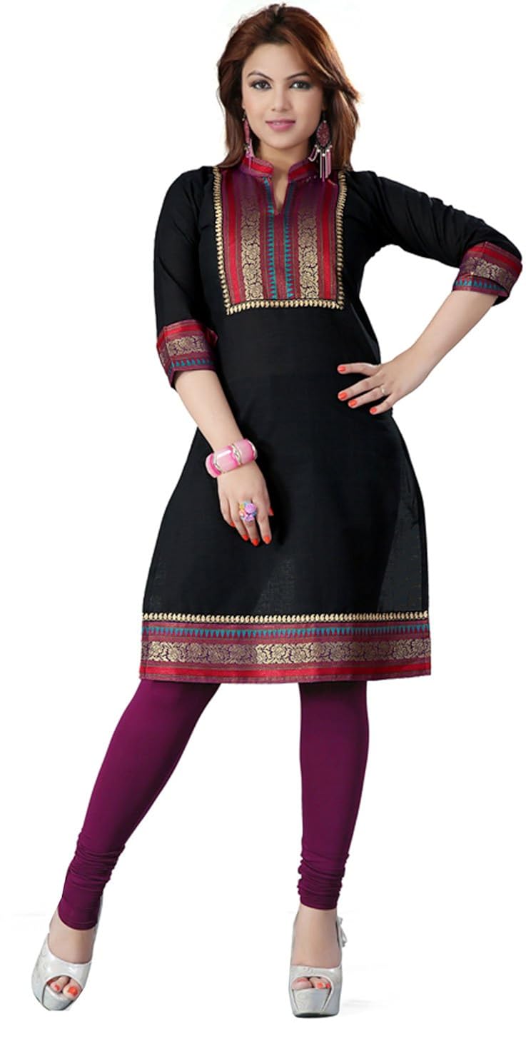 Indian Tunic Top Womens Long Kurti Cotton Blouse India Clothes Clothing Accessories Tops Tees Urbytus Com
