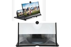 Screen Magnifier for Cell Phone, Smartphone Screen Magnifier Stand, Mobile Phone Video Amplifier Cell Phone Screen Magnifier 