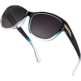 SIPHEW Polarized Sunglasses for Women, Trendy Classic Sun Glasses with UV400 Protection for Outdoor/Driving
