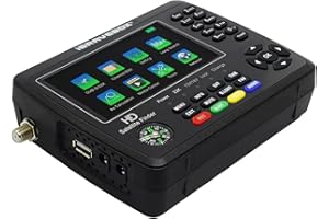 V10 Finder Max+ DVB-S2/S2X Satellite Finder Signal Meter Support AHD CCTV H.264/H.265(10 Bit) 1080P 4.3" LCD VS PRO