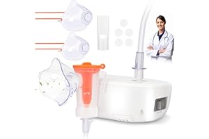 ZGJOIB Portable Nebulizer Machine - Powerful Cool Mist Handheld Nebuliser Machine for All Ages - Home & Travel Friendly - Includes 1 Set of Accessories