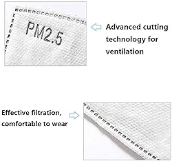 100pcs PM2.5 Activated Carbon Filter for Cloth Mask