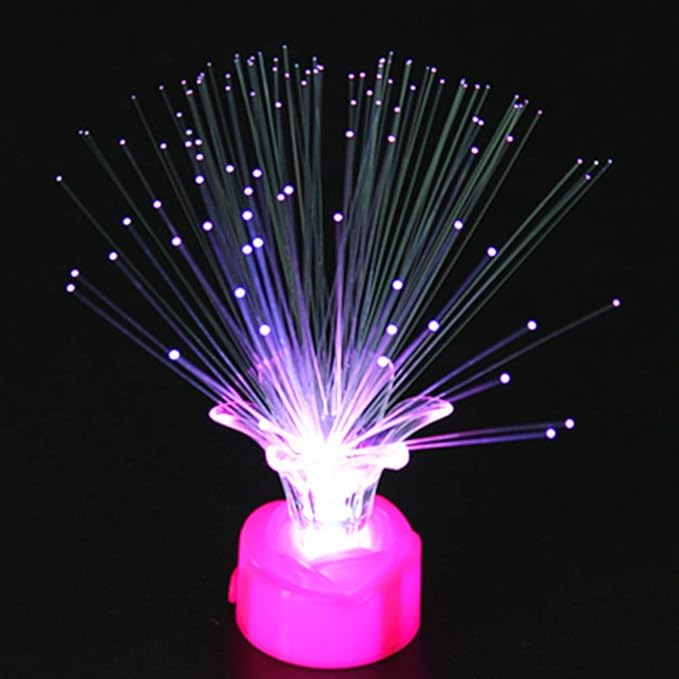 sudalv1971 LED Fiber Optic Night Light Colorful Lamp Home Party Decor