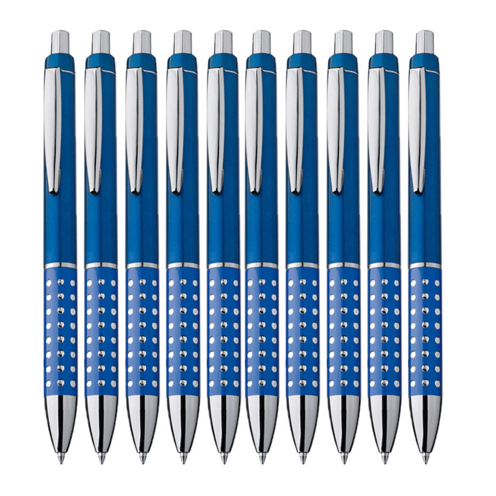 noTrash2003 Ballpoint Pen with Glitter Grip Zone Set of 10 Various Colours to Choose From