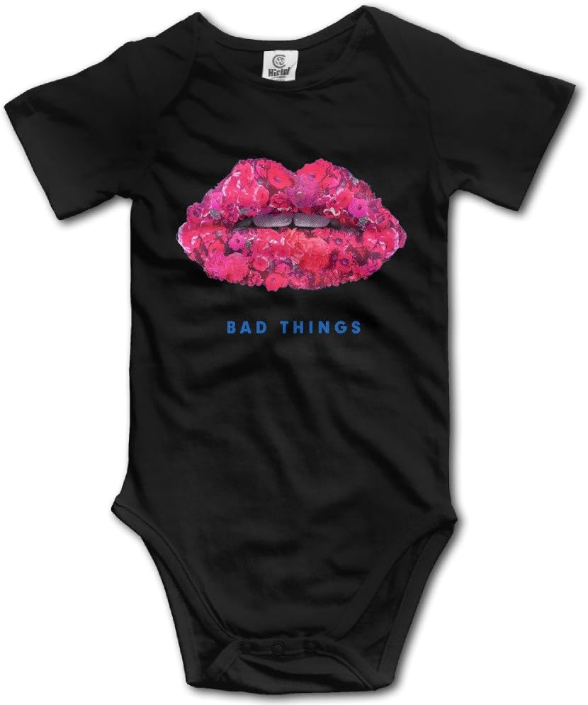 Jiki9rui Bad Things Machine Gun Kelly & Camila Cabello Cute Baby Onesies