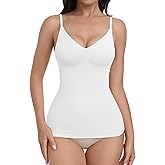 EUYZOU Womens Tummy Control Shapewear Tank Tops Seamless V-Neck Compression Tank Tops Body Shaper Camisole