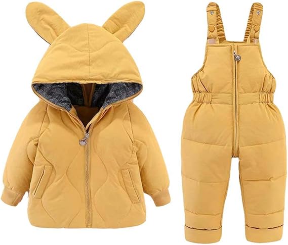 Amazon Co Jp 簡一 ベビー服 ダウンコート 幼兒 ダウンジャケット 赤ちゃん 子供服 キッズ ダウンパンツ 男の子 女の子 アウター 防寒着 2点セット 1 3歳 服 ファッション小物