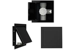 Decorative Aluminum Access Panel, Hole Cover with Push to Open Button Crawl Space Door Concealed Spring Loaded Access Panel f