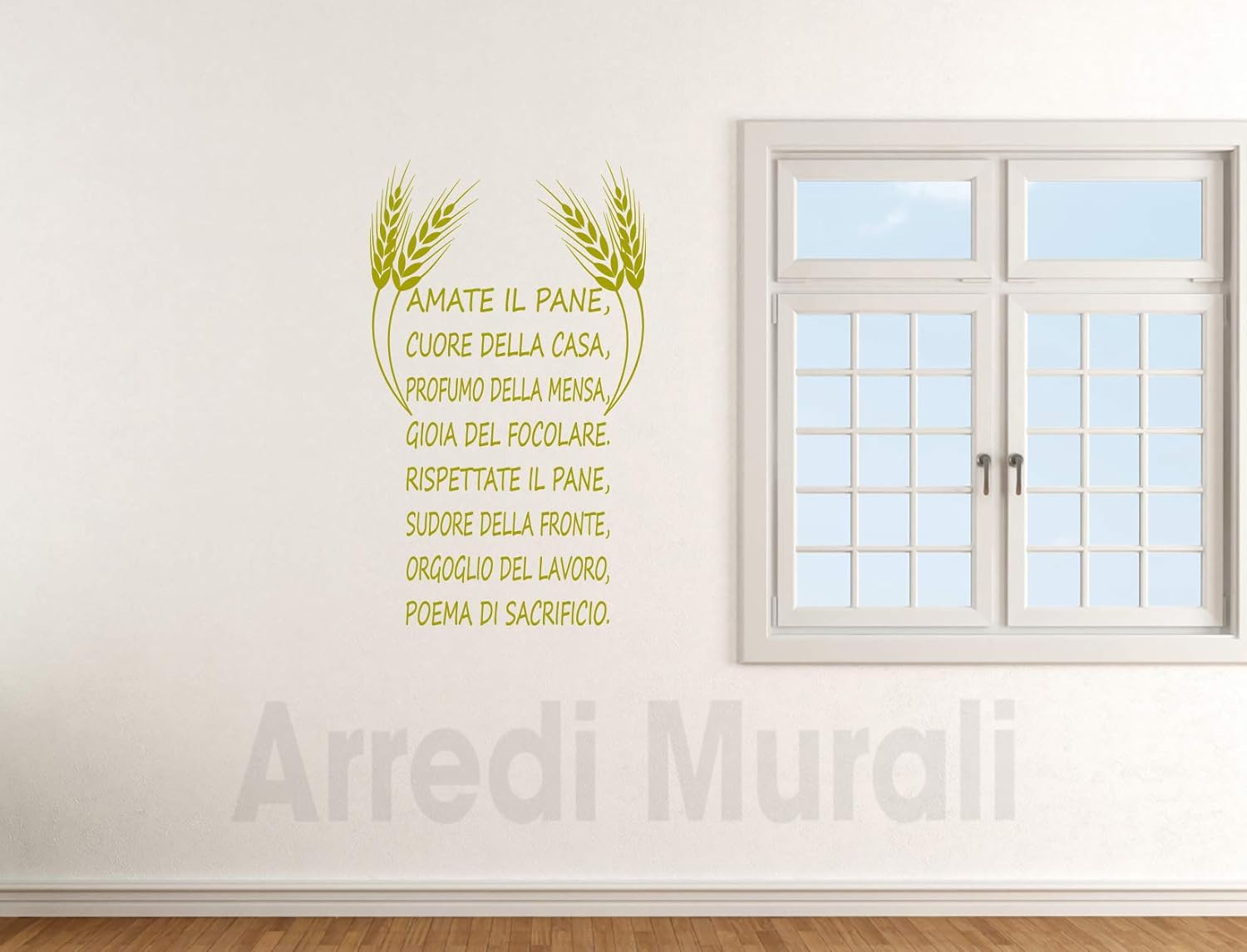 Adesivi Murali Cucina Frase Sul Pane Aforisma Celebrazione Del Pane Del 1929 Arredo Cucina Ristorante Panetteria Amazon It Handmade