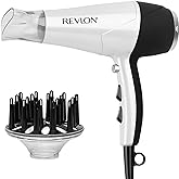 REVLON Volume Booster, Hair Dryer with Curl Enhancing Diffuser | Increase Volume, Decrease Frizz and Damage, Fast Drying, 187