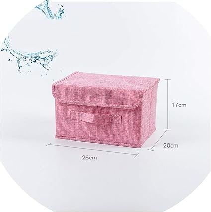Caja plegable de tela de lino y algodón, organizador de ...