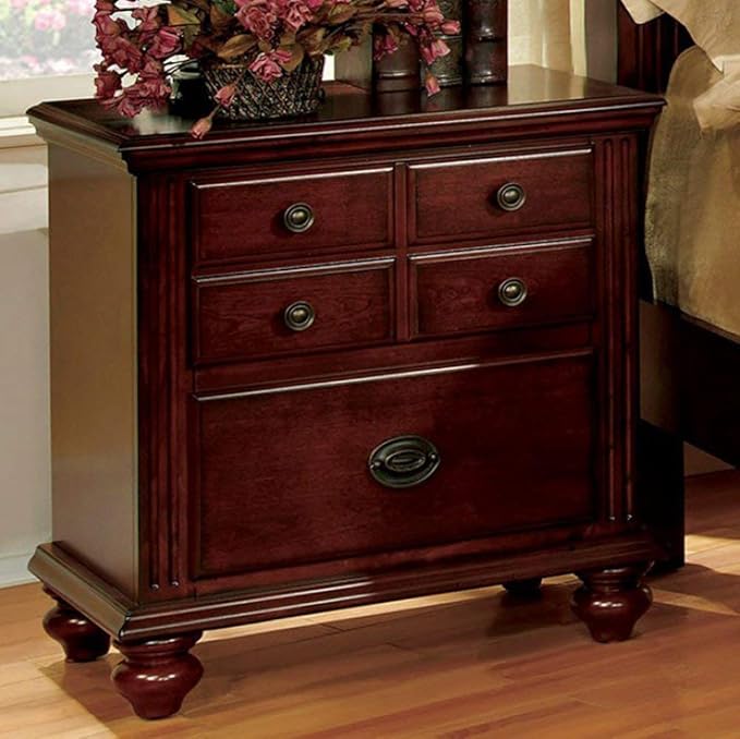 Furniture Of America Cm7083n Gabrielle Ii Cherry Nightstands Gonzalo Molano934