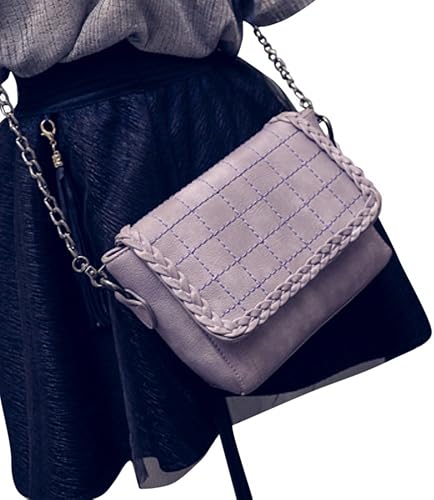 Amazon Formanism エレガント セレカジ スタイリッシュ ブラック チェーン コンパクト ショルダー バッグ レディース ラベンダー Formanism ショルダーバッグ