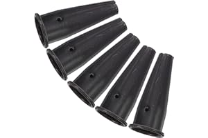 Mipcase 5 Pcs Garden Tool Handle Repair Sleeves, 1.6" X 4" Steel Tapered Tube Connectors for Hoe and Rake